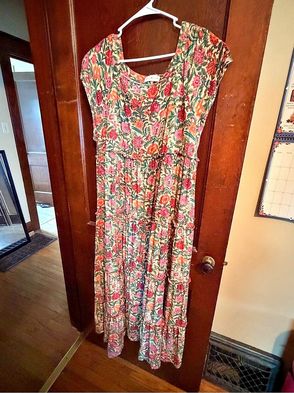 Natural Life Floral Maxi Dress Size XXL